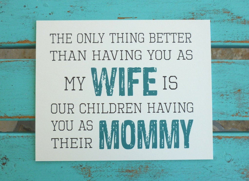 Wife Mothers Day Quotes
 Mother s Day ts for Wife Mommy Mother of our