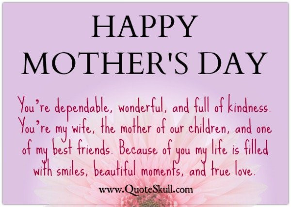 Wife Mothers Day Quotes
 Adorable Mothers Day Quotes from Husband to Wife