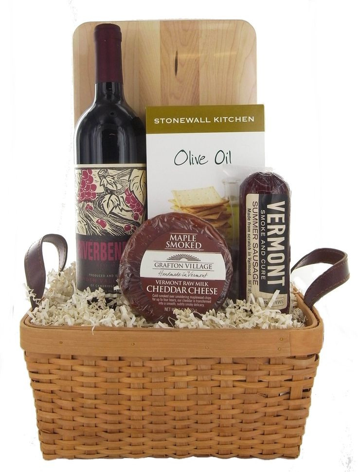 Wine And Cheese Gift Basket Ideas
 Simple Vermont Red Wine Basket