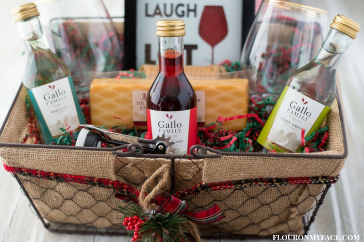 Wine And Cheese Gift Basket Ideas
 DIY Wine Gift Basket Ideas Flour My Face