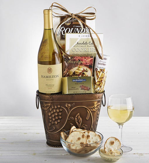 Wine And Cheese Gift Basket Ideas
 Grapevine White Wine & Cheese Gift Basket