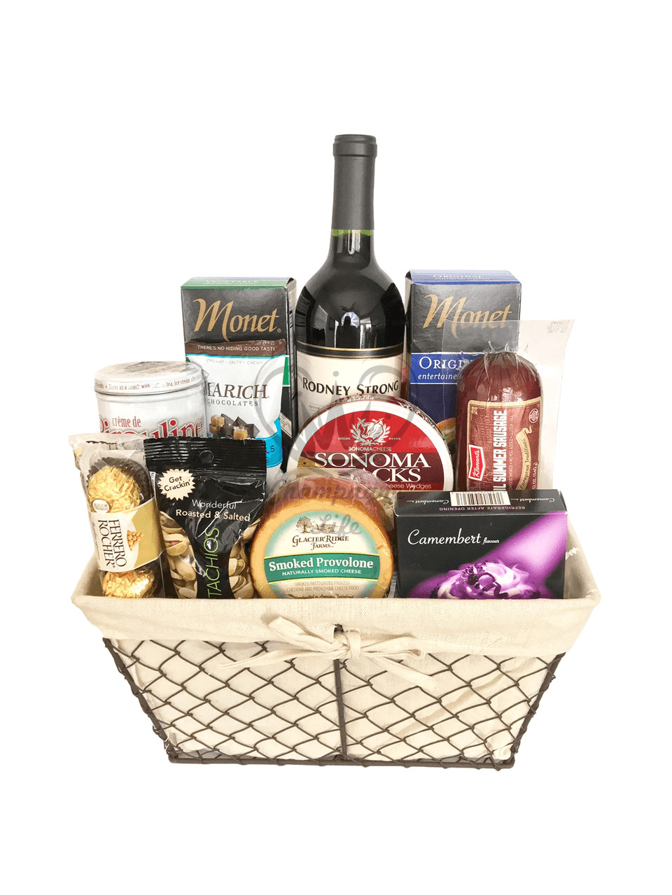 Wine And Cheese Gift Basket Ideas
 Deluxe Wine and Cheese Gift Basket Champagne Life Gift