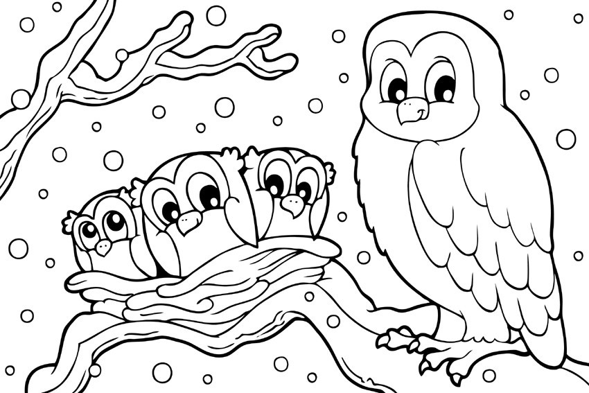Winter Coloring Pages For Toddlers
 Winter coloring pages to color in when it s very cold outside