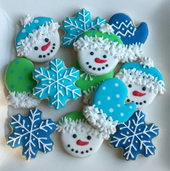 Winter Sugar Cookies
 Winter Let it snow mini sugar cookies or large