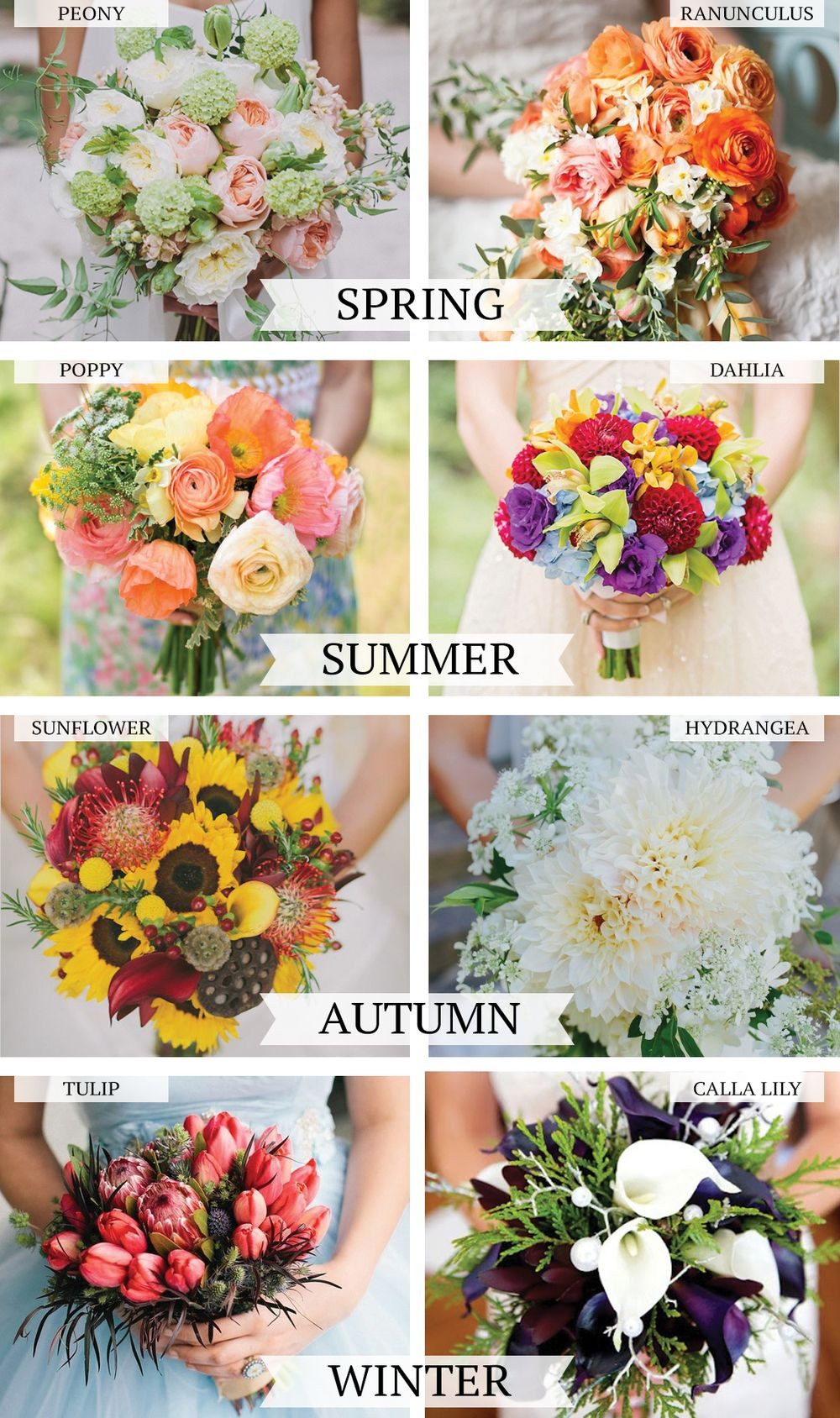 Winter Wedding Flowers In Season
 Wedding flowers by season — Love the Winter