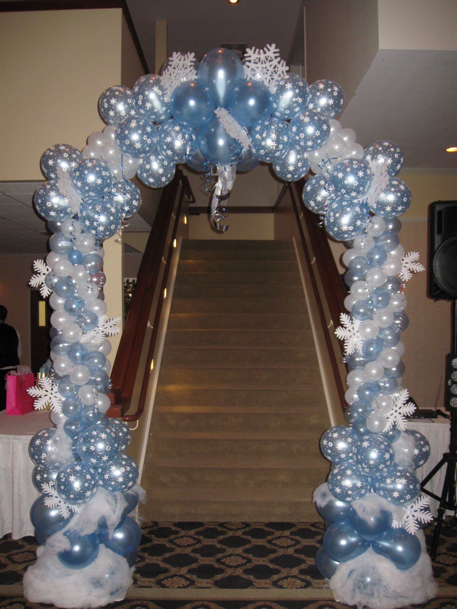 Winter Wonderland Christmas Party Theme Ideas
 Snowy Winter Arch in 2019