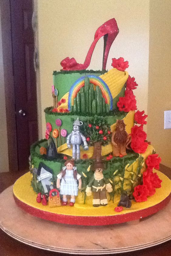 Wizard Of Oz Birthday Cake
 Wizard of Oz cake Cakes Pinterest