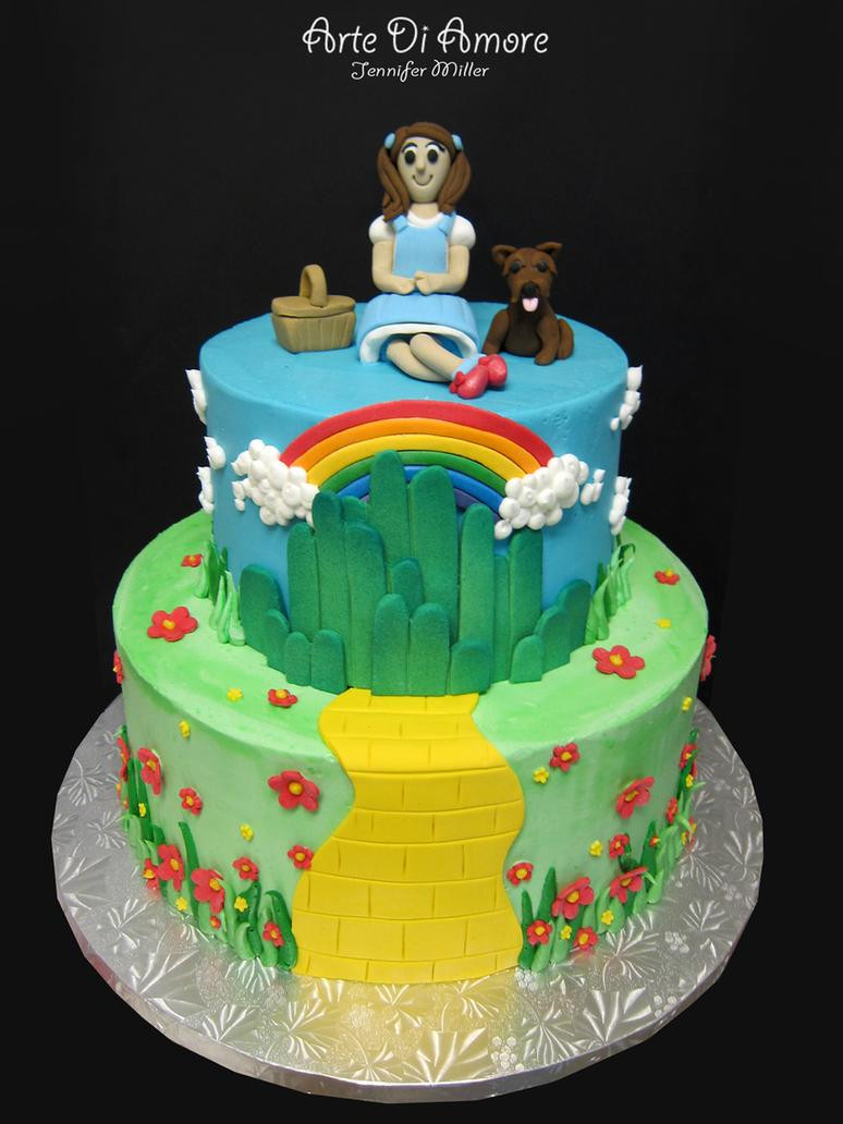 Wizard Of Oz Birthday Cake
 Wizard of Oz Cake by ArteDiAmore on DeviantArt