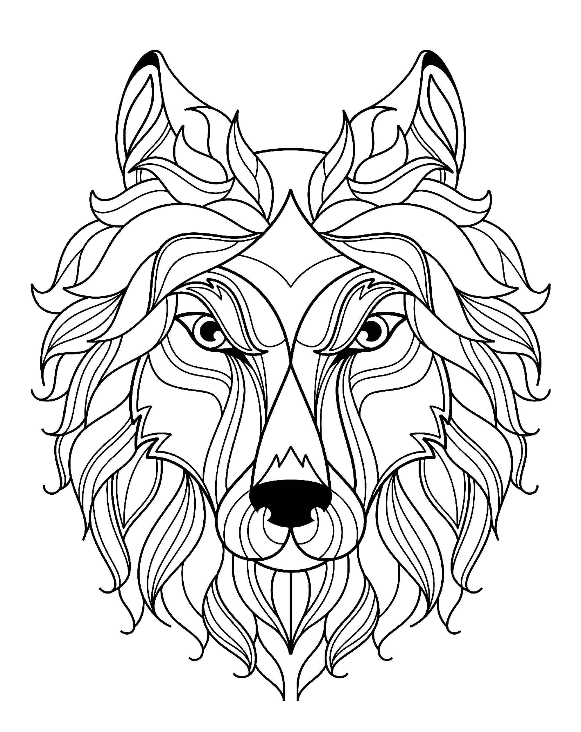 Wolf Coloring Pages For Kids
 Wolf free to color for kids Wolf Kids Coloring Pages