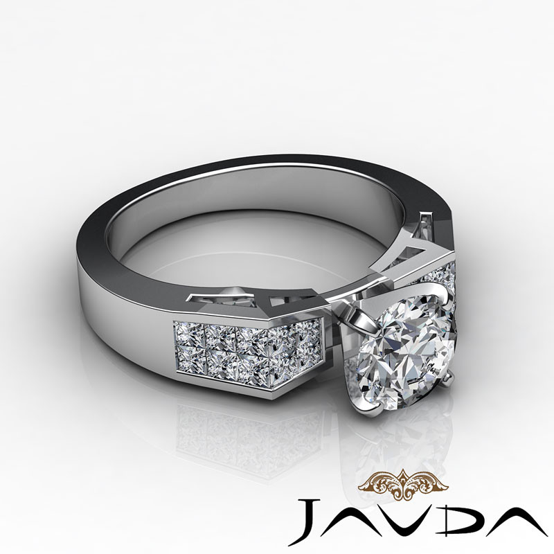 Women's Platinum Wedding Bands
 Round Diamond Women s Engagement Ring GIA Certified F VS2
