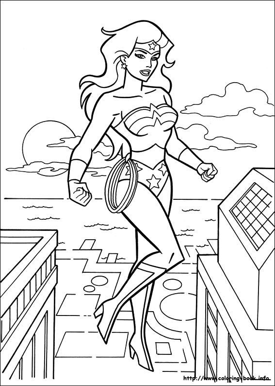 Wonder Woman Printable Coloring Pages
 Wonder Woman coloring picture