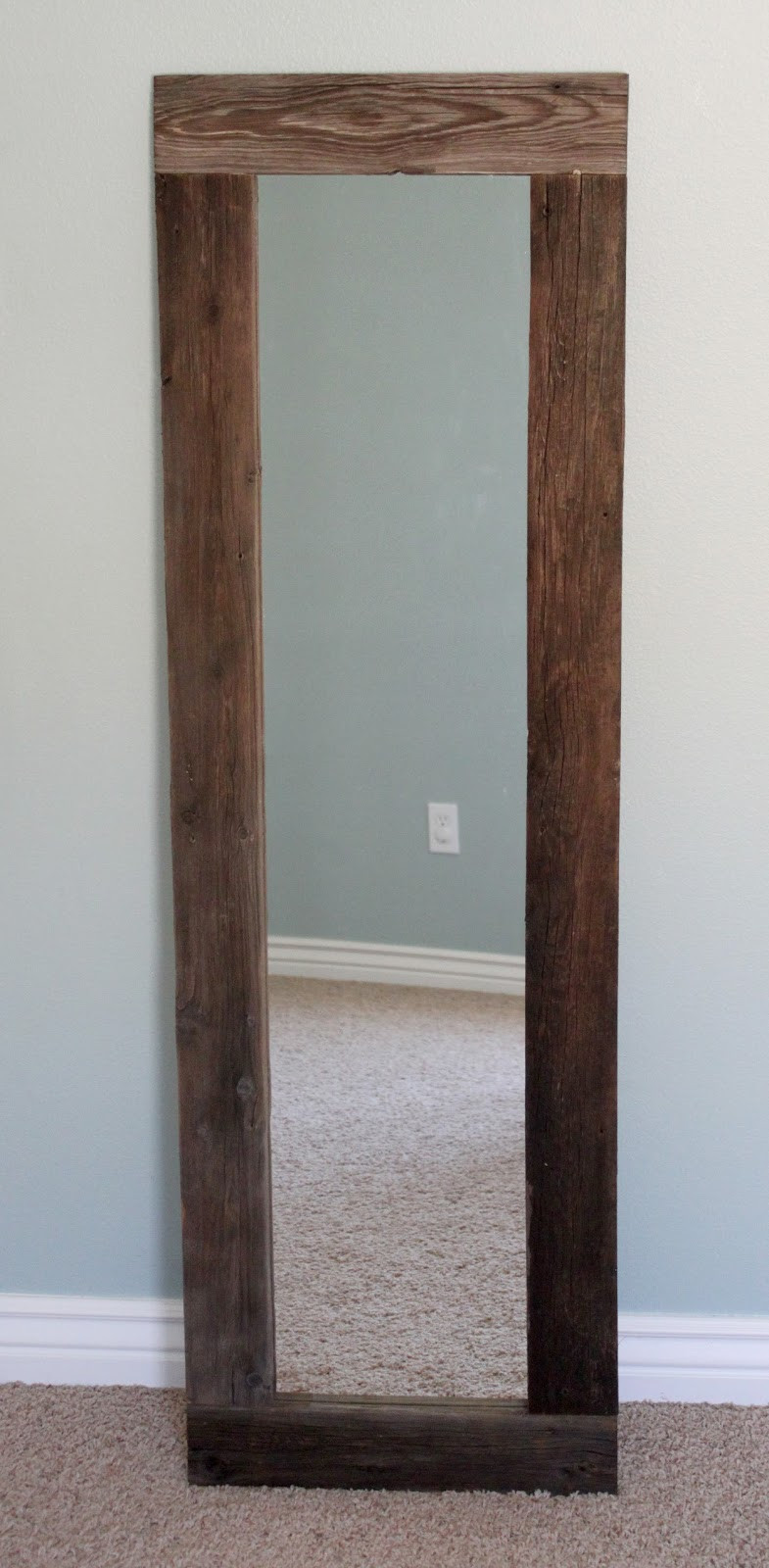 Wood Framed Mirror DIY
 creatively christy DIY Reclaimed Wood Framed Mirror