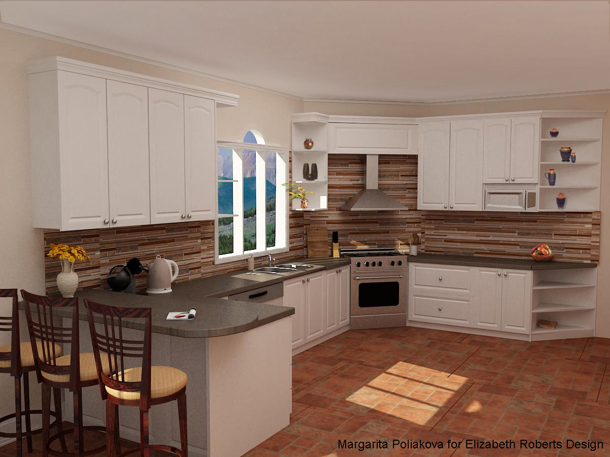 Wood Kitchen Backsplash
 Elizabeth Roberts Design How to Update a Kitchen with