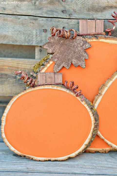Wood Pumpkin Patterns
 Rustic Pumpkin Crafts DIY Fall Decor