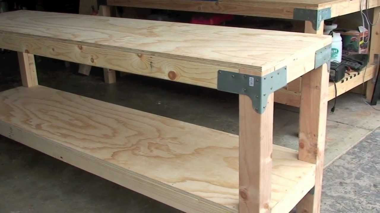 Wood Work Bench DIY
 Work Bench $80 00 24" x 96" 36" tall J Black