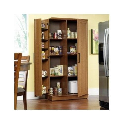 Wooden Kitchen Storage Cabinets
 Tall Kitchen Cabinet Storage Food Pantry Wooden Shelf