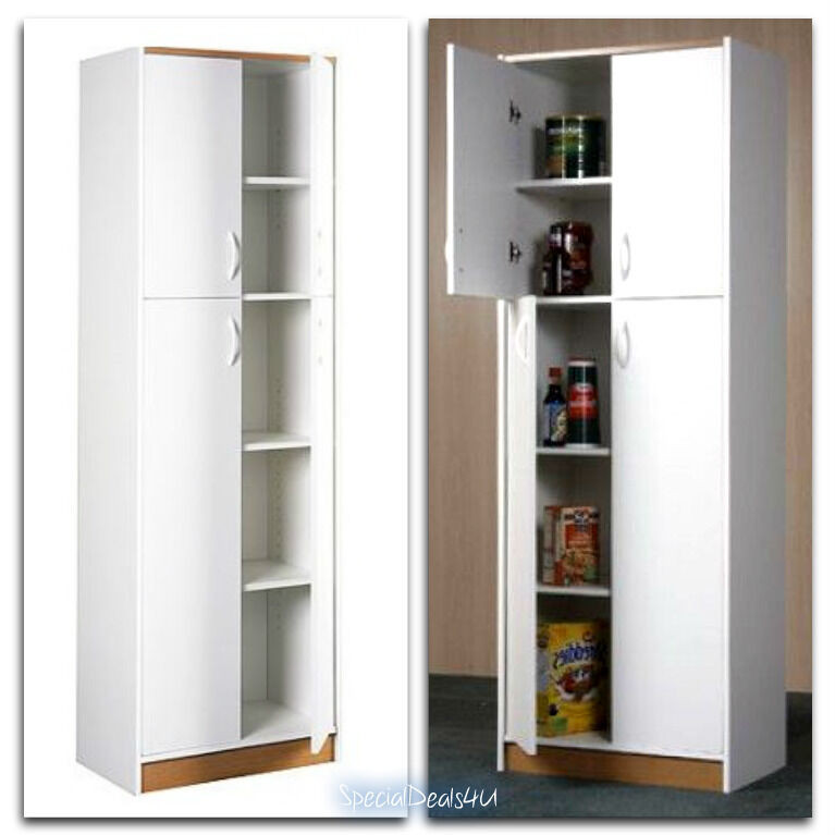 Wooden Kitchen Storage Cabinets
 Kitchen Pantry Storage Cabinet 4 Door Wood Organizer