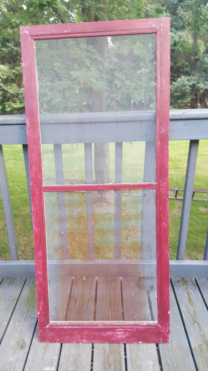 Wooden Window Frames DIY
 Old Wood Screen Window Frame Two pane DIY Country Rustic