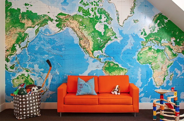 World Map For Kids Room
 Five beautiful world maps for kids’ rooms