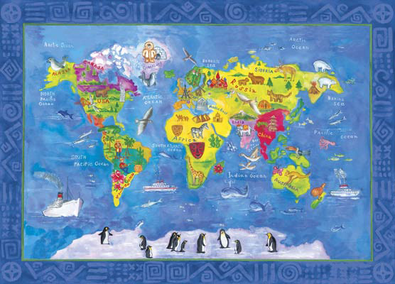 World Map For Kids Room
 Children s Room Map Mural