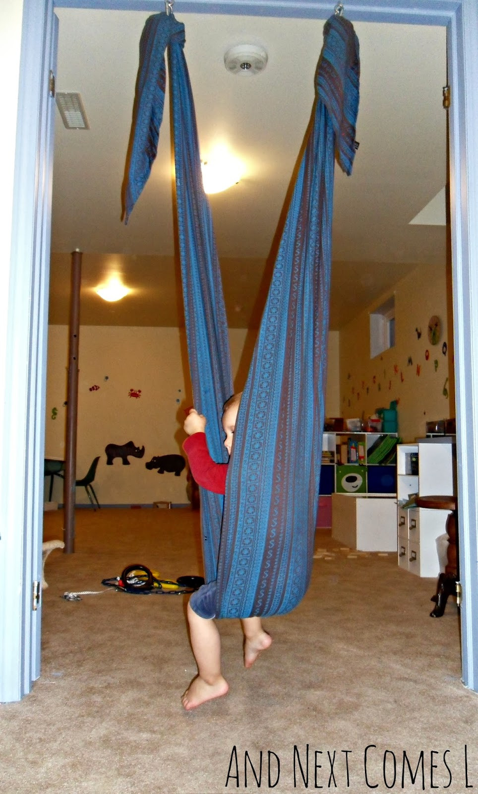 Woven Baby Wrap Diy
 DIY Woven Wrap Swing How to Make a Sensory Swing