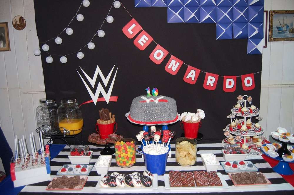 Wwe Birthday Decorations
 WWE Theme Birthday Party – VenueMonk Blog