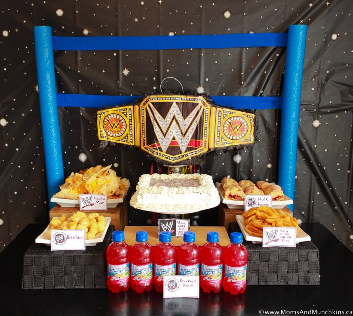 Wwe Birthday Decorations
 WWE Birthday Party Ideas for Kids Moms & Munchkins