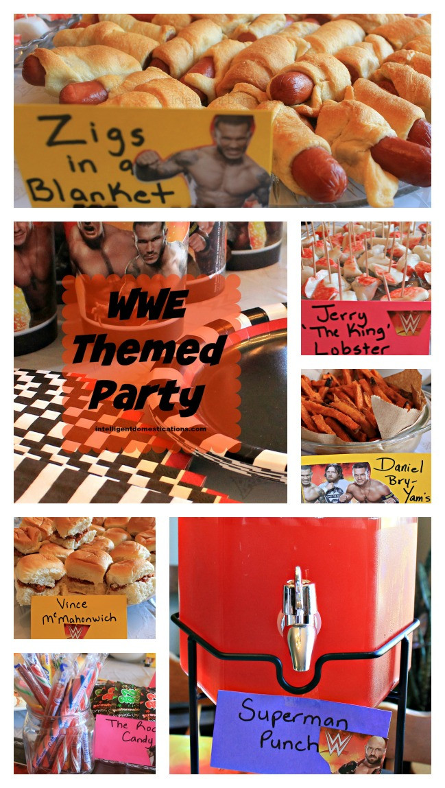 Wwe Birthday Party Food Ideas
 WWE Theme Party