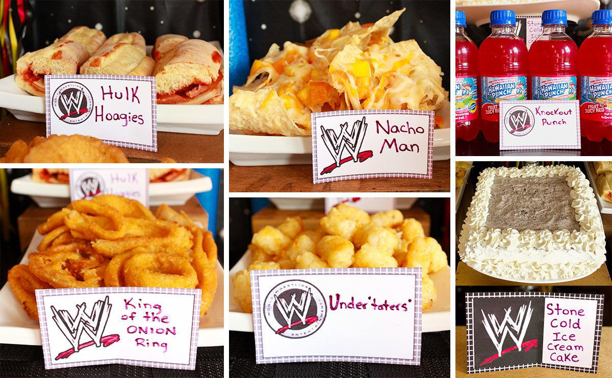 Wwe Birthday Party Food Ideas
 WWE Wrestling Party Ideas