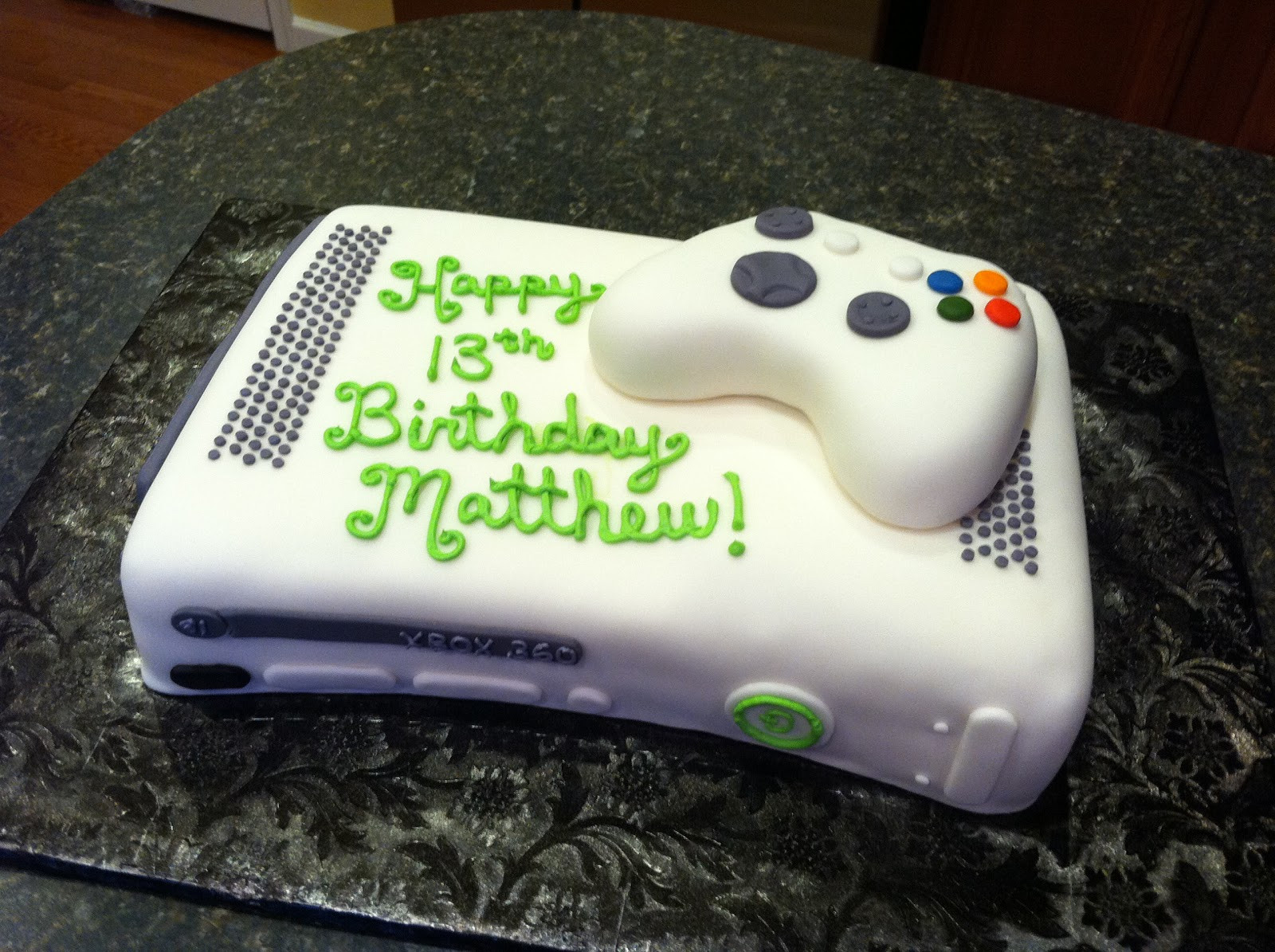 Xbox Birthday Cake
 Sara s Custom Cakery XBox Cake
