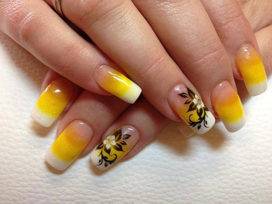 Yellow And Black Nail Art
 40 Yellow Nail Art Ideas to Try