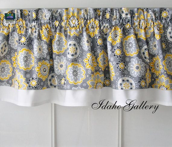 Yellow And Grey Kitchen Curtains
 Gray Yellow White and Black Double Layer Little Curtain