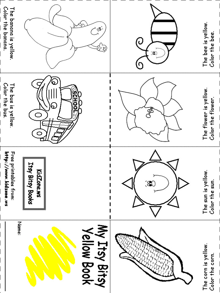 Yellow Coloring Pages For Toddlers
 Yellow