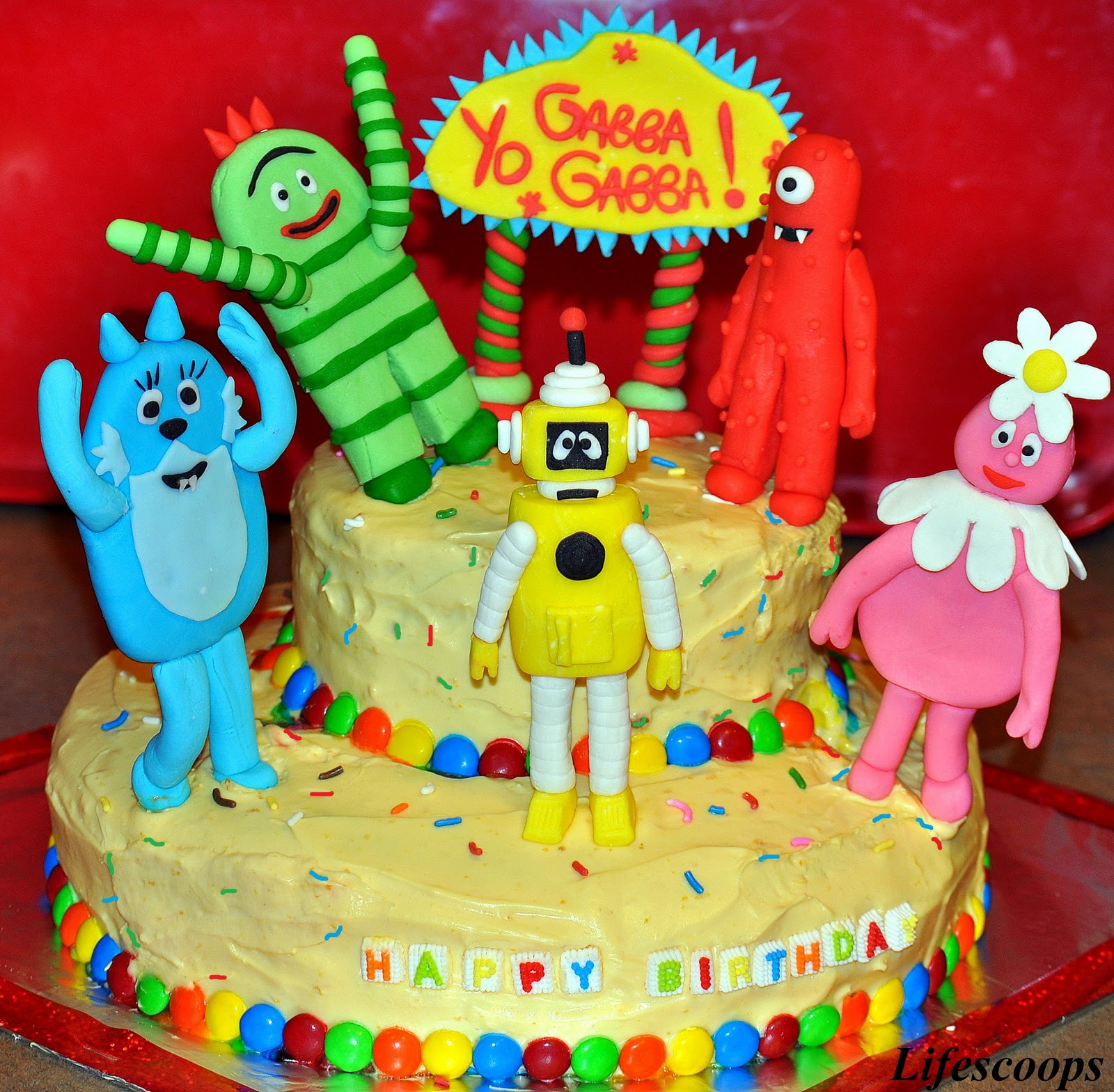 Yo Gabba Gabba Birthday Cakes
 Life Scoops Yo Gabba Gabba Cake for Mikaela s 2nd
