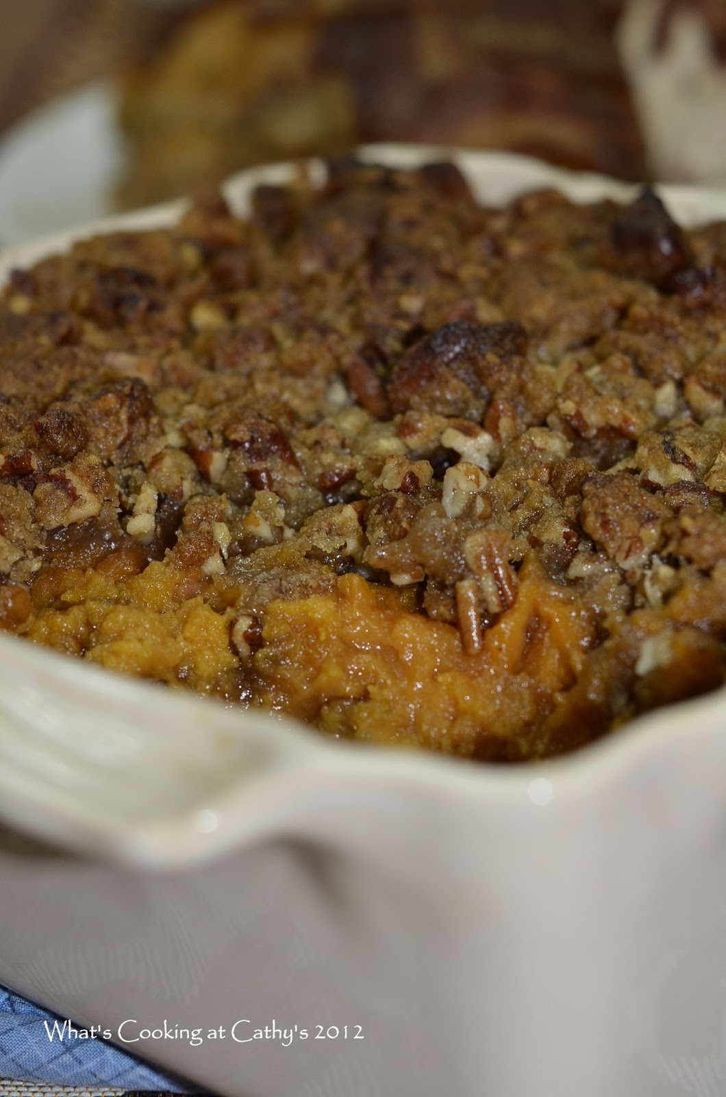 Yummy Sweet Potato Casserole
 What s Cooking At Cathy s Sweet Potato Casserole
