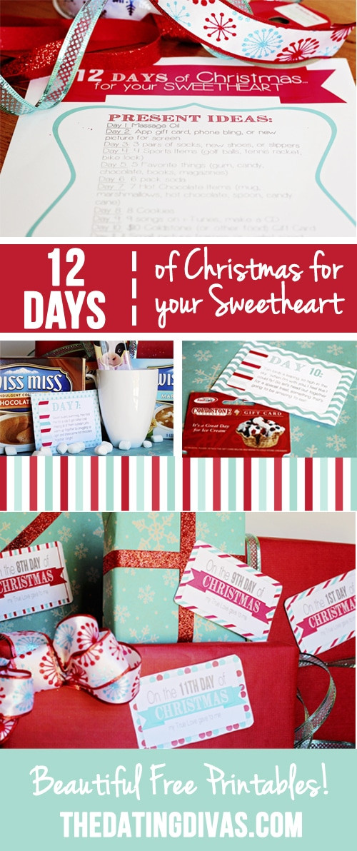 12 Days Of Christmas Gifts
 12 Days of Christmas Countdown for your Sweetheart