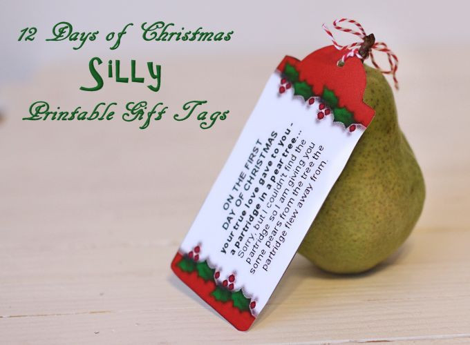12 Days Of Christmas Gifts
 Silly 12 Days of Christmas Printable Tags – About Family
