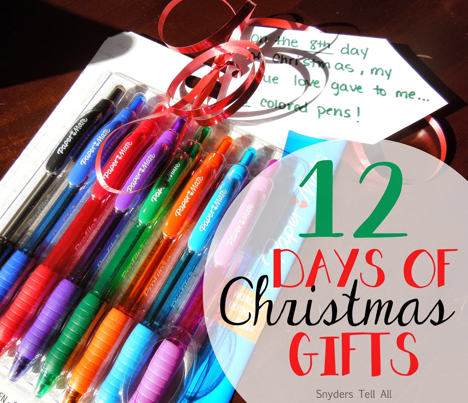 12 Days Of Christmas Gifts
 12 Days of Christmas Gifts Joyfully Prudent