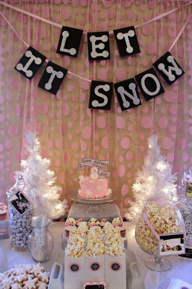 14 Year Old Birthday Party Ideas In The Winter
 Beautiful Winter ONEderland First Birthday Party