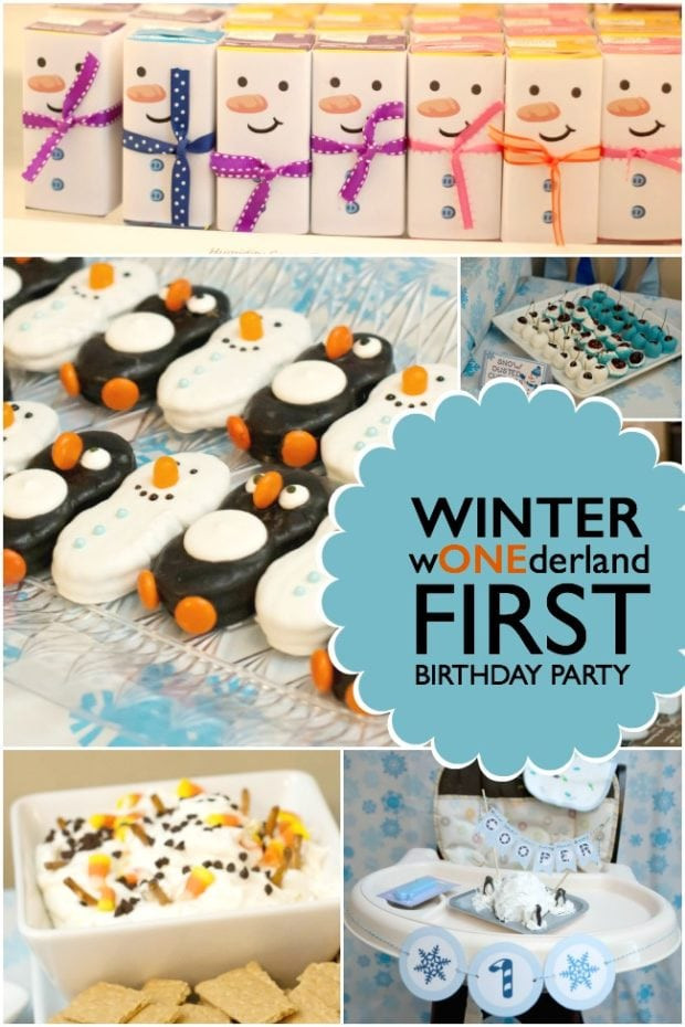 14 Year Old Birthday Party Ideas In The Winter
 Boy s Winter wONEderland 1st Birthday Party