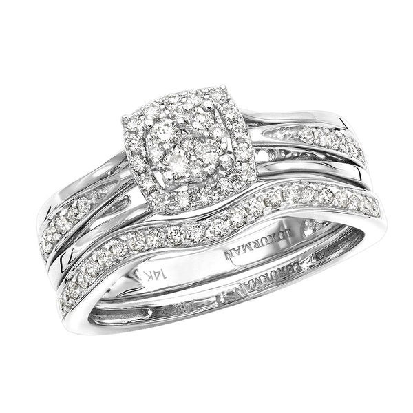 14k Gold Wedding Ring Sets
 Shop 14k Gold Affordable Diamond Engagement Ring Set
