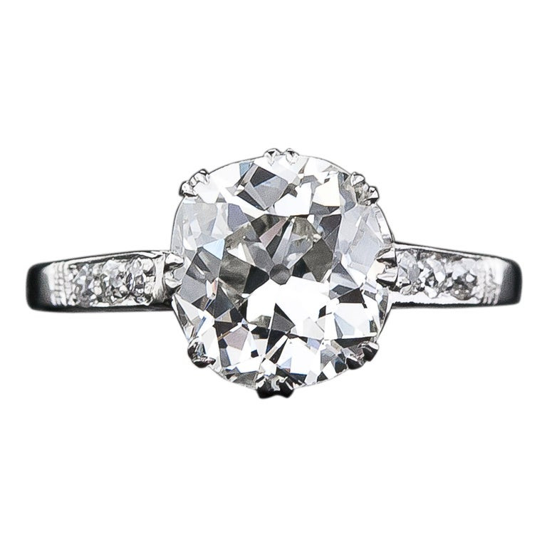 2 Carat Cushion Cut Diamond Engagement Ring
 2 64 Carat Antique Cushion Cut Diamond Engagement Ring at