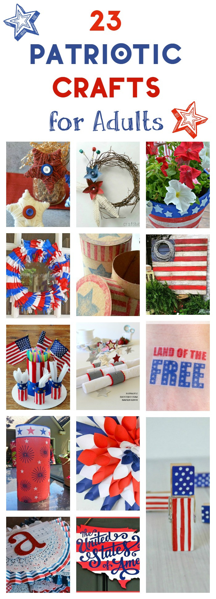 4th Of July Crafts For Adults
 23 4th of July and Patriotic Crafts for Adults