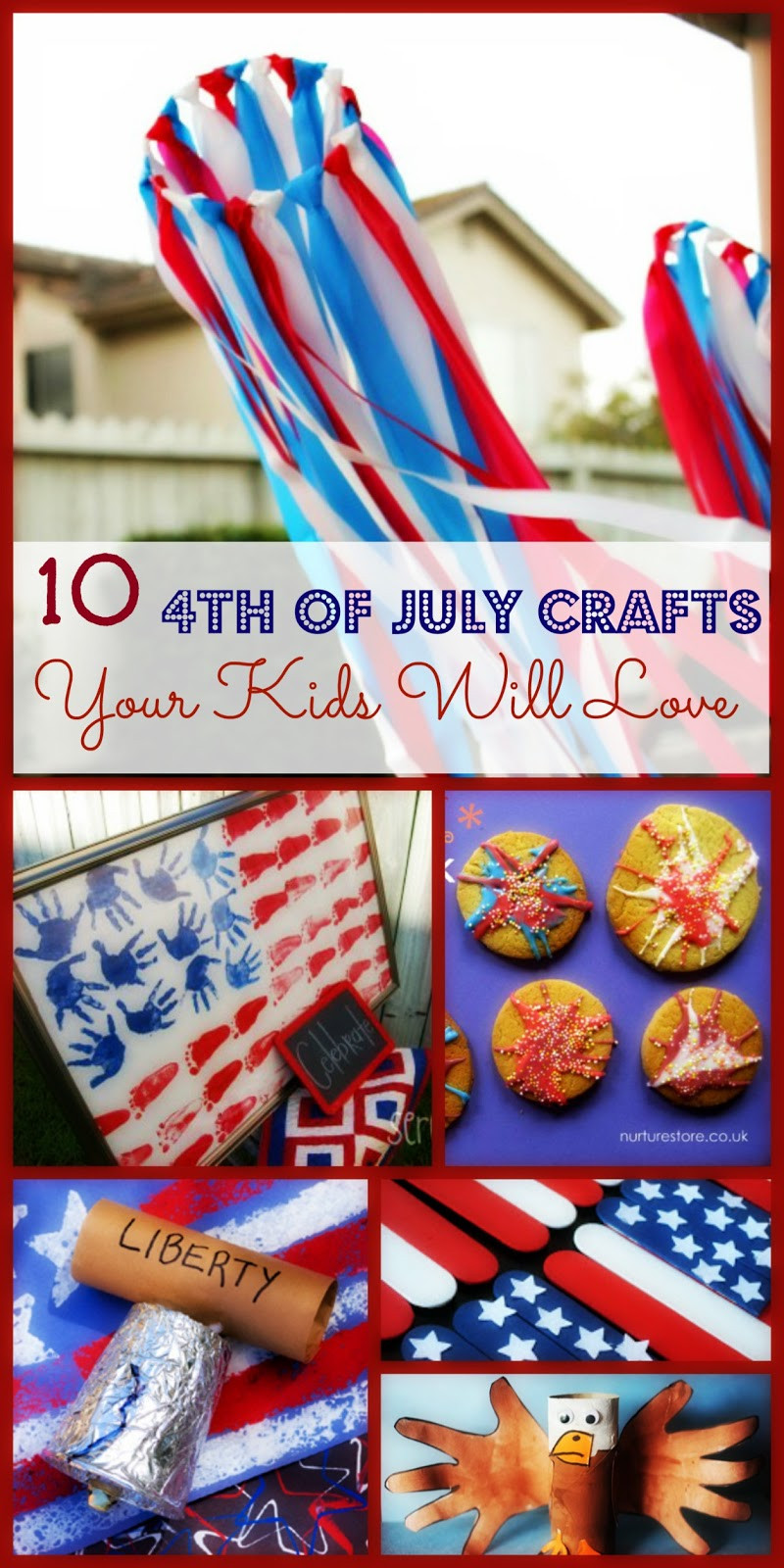 4th Of July Kids Crafts
 10 Kid Friendly 4th of July DIY Crafts
