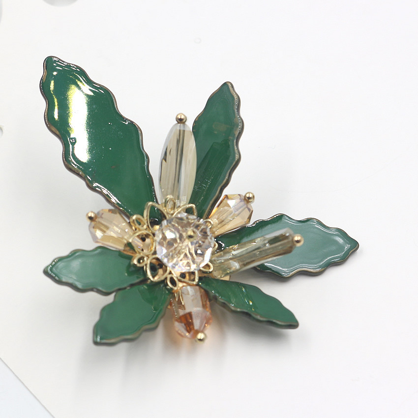 Acrylic Brooches
 new fashion acrylic green flower brooch 2017 ZHONGLV resin