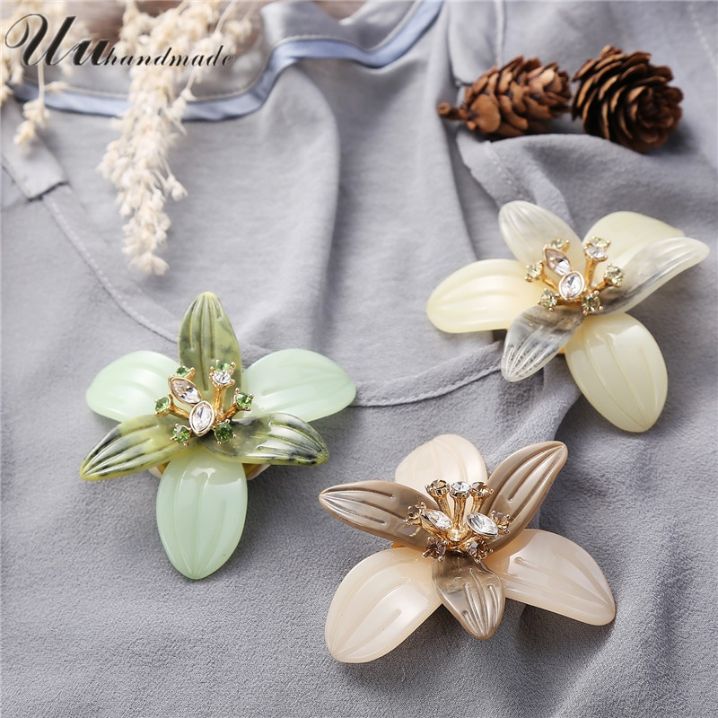 Acrylic Brooches
 2017 Direct Selling Vintage Acrylic Flower Brooch Costume