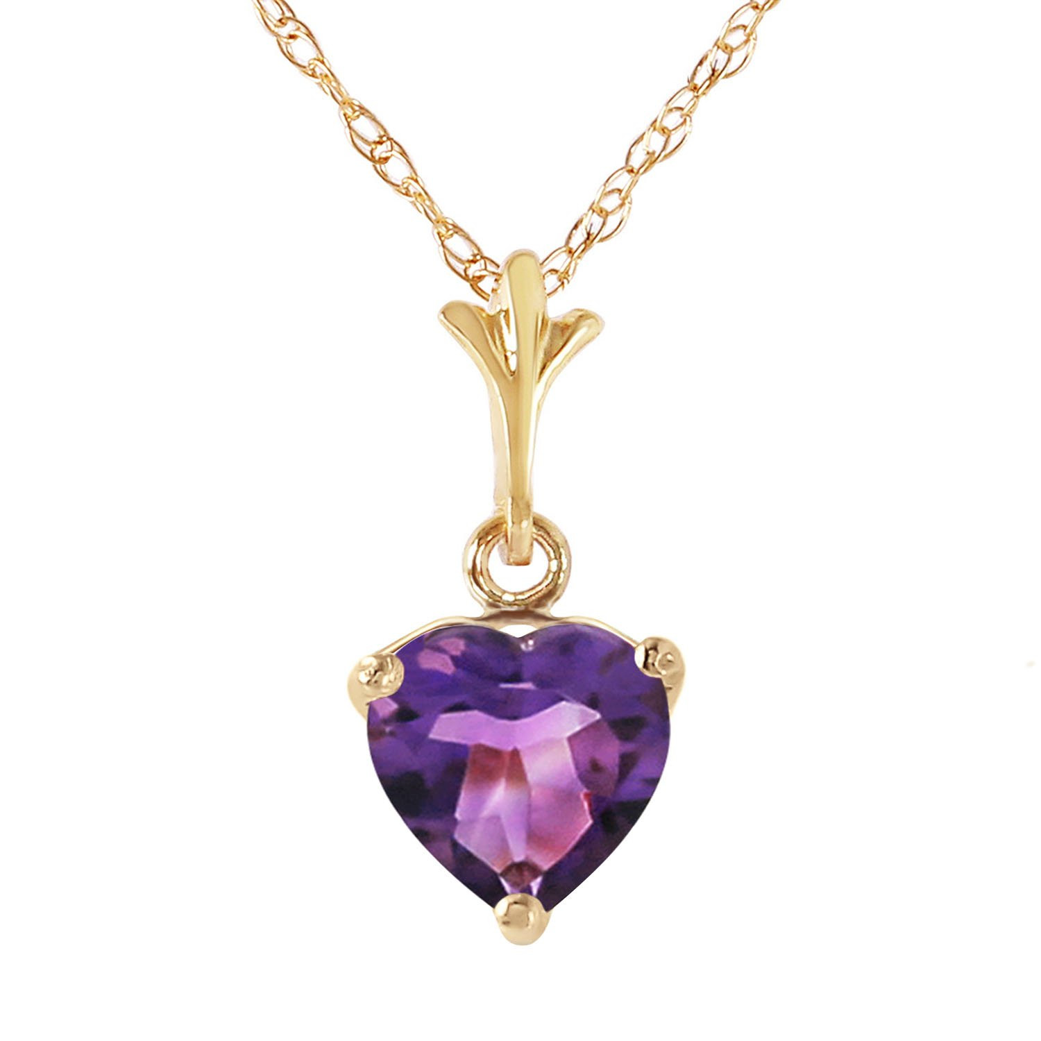 Amethyst Heart Necklace
 Give Her A Romantic Heart Shaped Amethyst Necklace