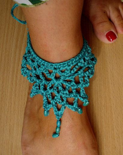Anklet Photography
 CROCHET PATTERN Crochet anklet a photo tutorial ankle