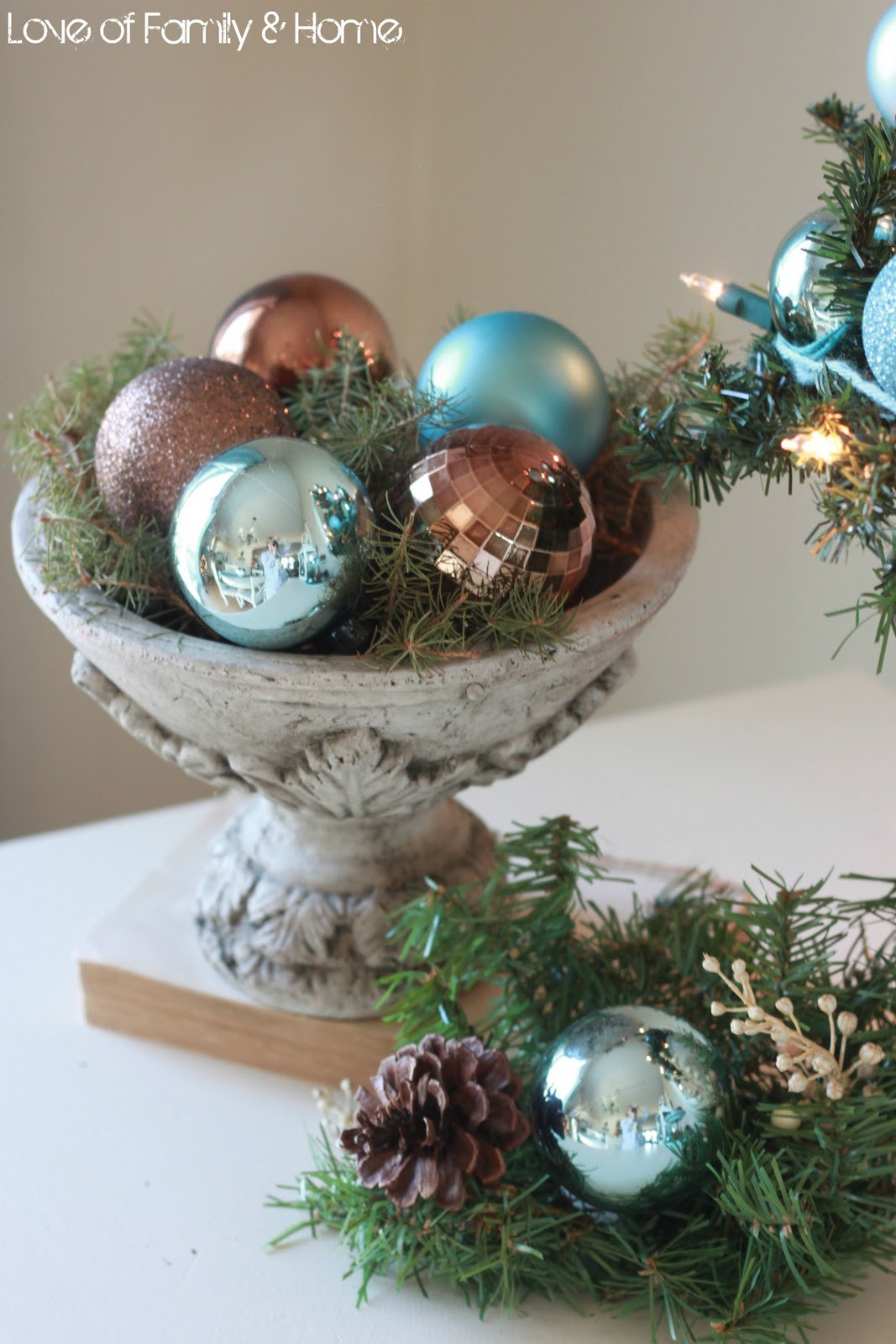 Blue Christmas Decor
 My Christmas Kitchen 2011 & Giveaway Winner Love of