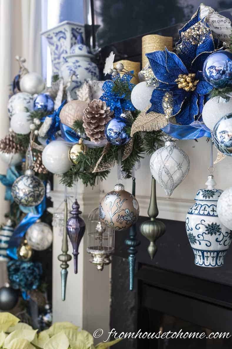 Blue Christmas Decor
 Beautiful Blue and White Christmas Home Decorating Ideas